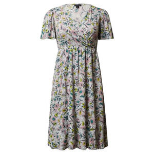 NEW TORRID‎ Wrap Dress 2X Midi Pockets Swiss Dot Flutter Sleeve Surplice V-Neck